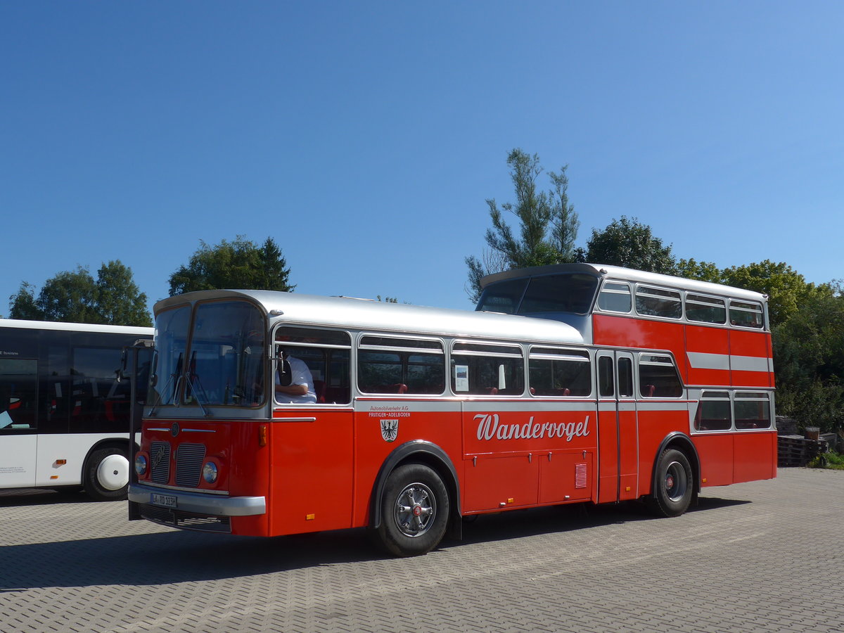 (183'894) - Radlmeier, Ergoldsbach - LA-RD 123H - FBW/Vetter-R&J Anderthalbdecker (ex FRAM Drachten/NL Nr. 20; ex Wespe, Altsttten; ex AFA Adelboden Nr. 4) am 23. August 2017 in Bad Drrheim, Garage Luschin