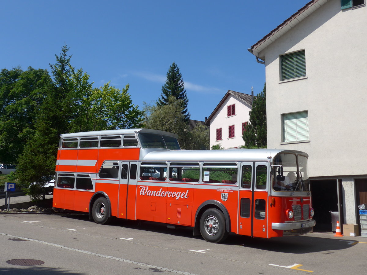 (183'917) - Aus Deutschland: Radlmeier, Ergoldsbach - LA-RD 123H - FBW/Vetter-R&J Anderthalbdecker (ex FRAM Drachten/NL Nr. 20; ex Wespe, Altsttten; ex AFA Adelboden Nr. 4) am 23. August 2017 in Wetzikon, Restaurant Sternen