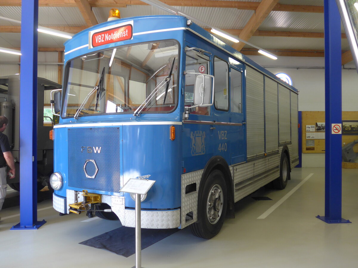 (183'948) - VBZ Zrich - Nr. 440 - FBW/Tscher am 23. August 2017 in Wetzikon, FBW-Museum