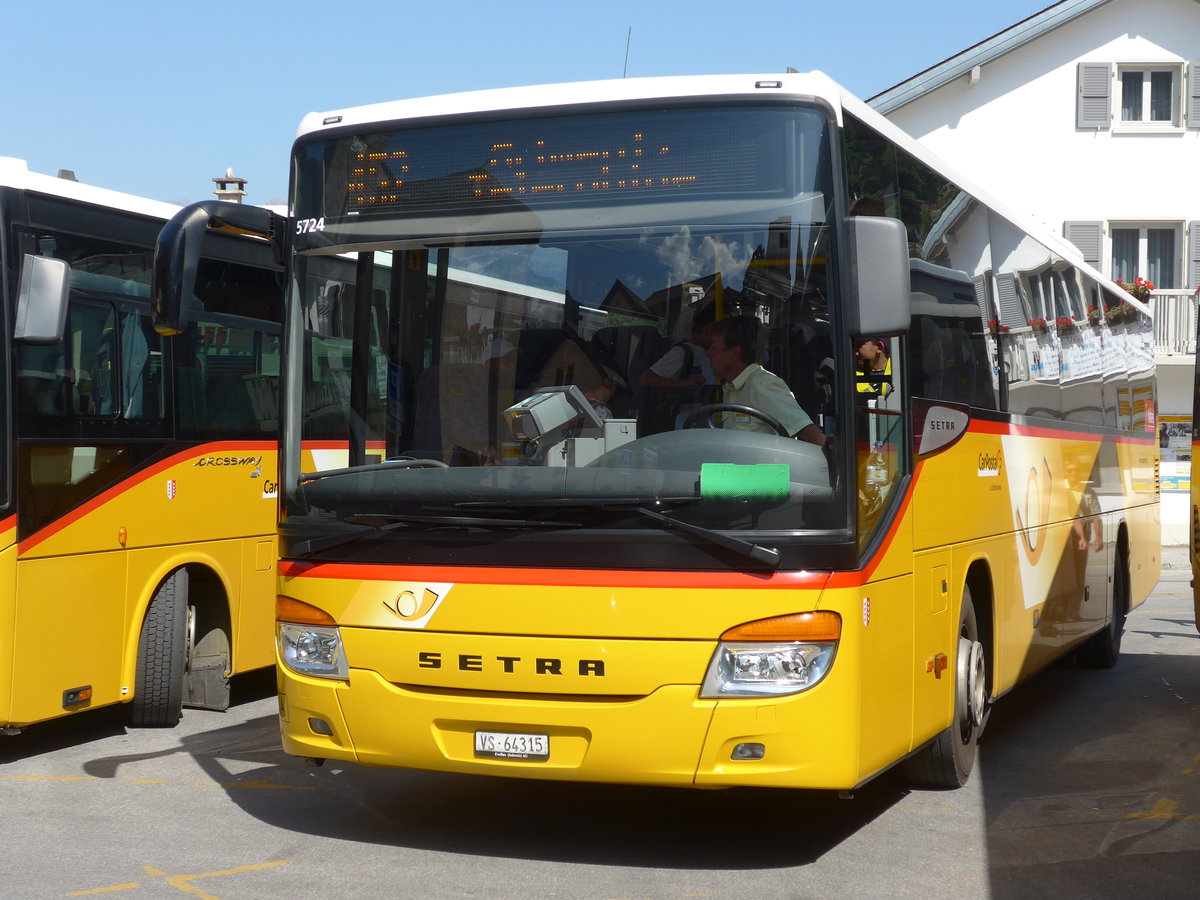 (184'176) - TSAR, Sierre - VS 64'315 - Setra am 25. August 2017 in Vissoie, Post