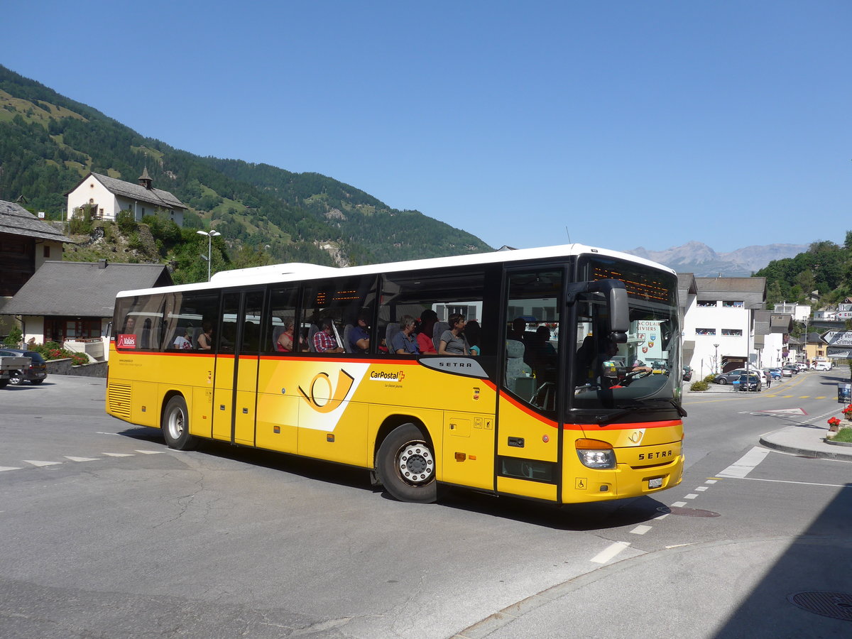 (184'183) - TSAR, Sierre - VS 162'366 - Setra am 25. August 2017 in Vissoie, Post