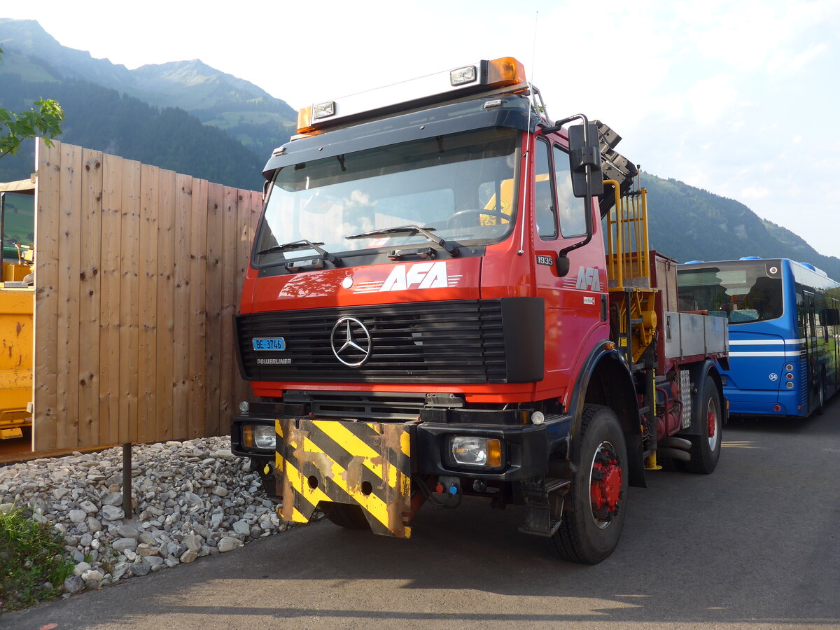 (184'273) - AFA Adelboden - BE 3746 - Mercedes am 25. August 2017 in Frutigen, Garage