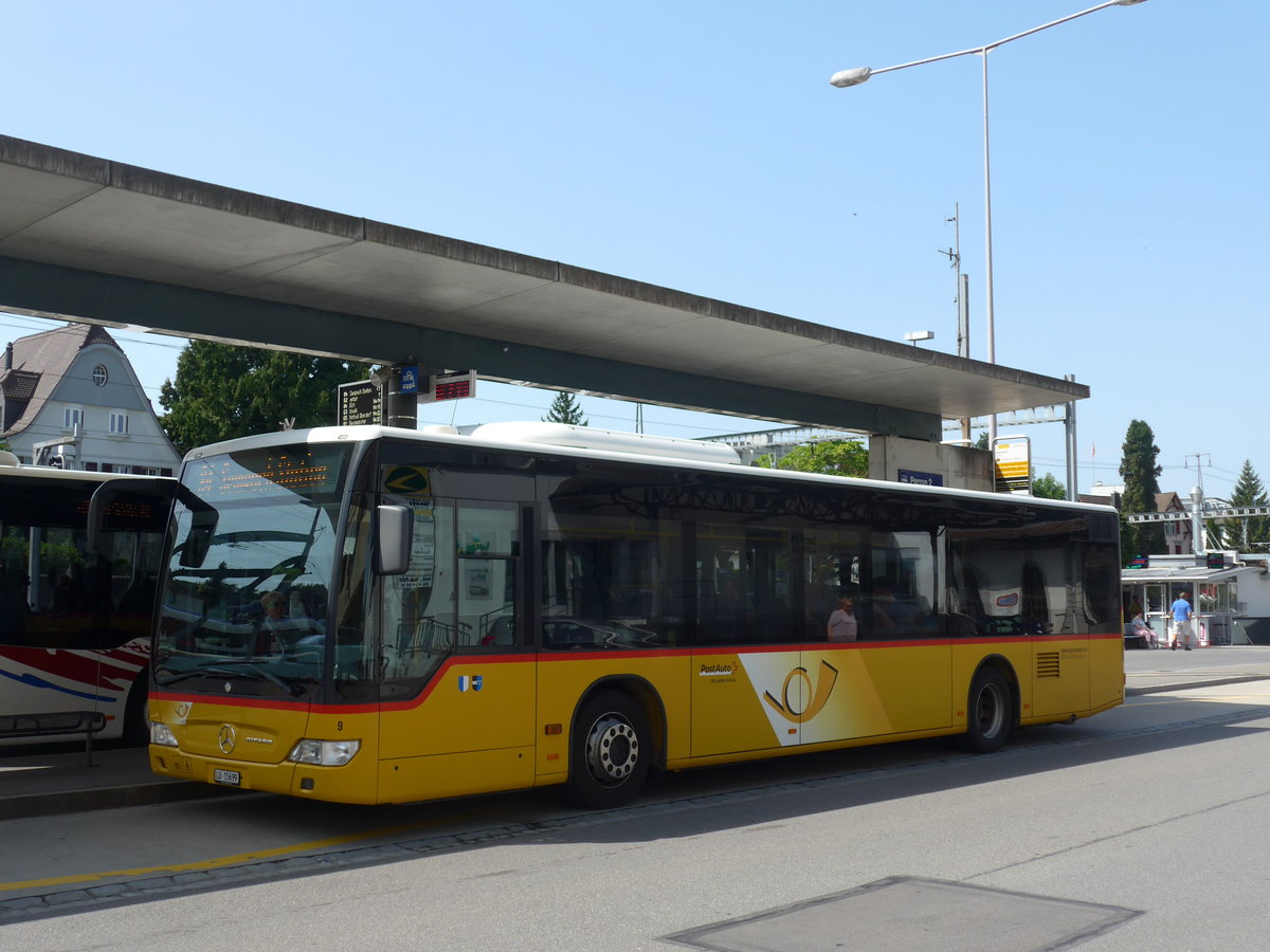 (184'490) - SB Trans, Sursee - Nr. 9/LU 15'699 - Mercedes am 26. August 2017 beim Bahnhof Sursee