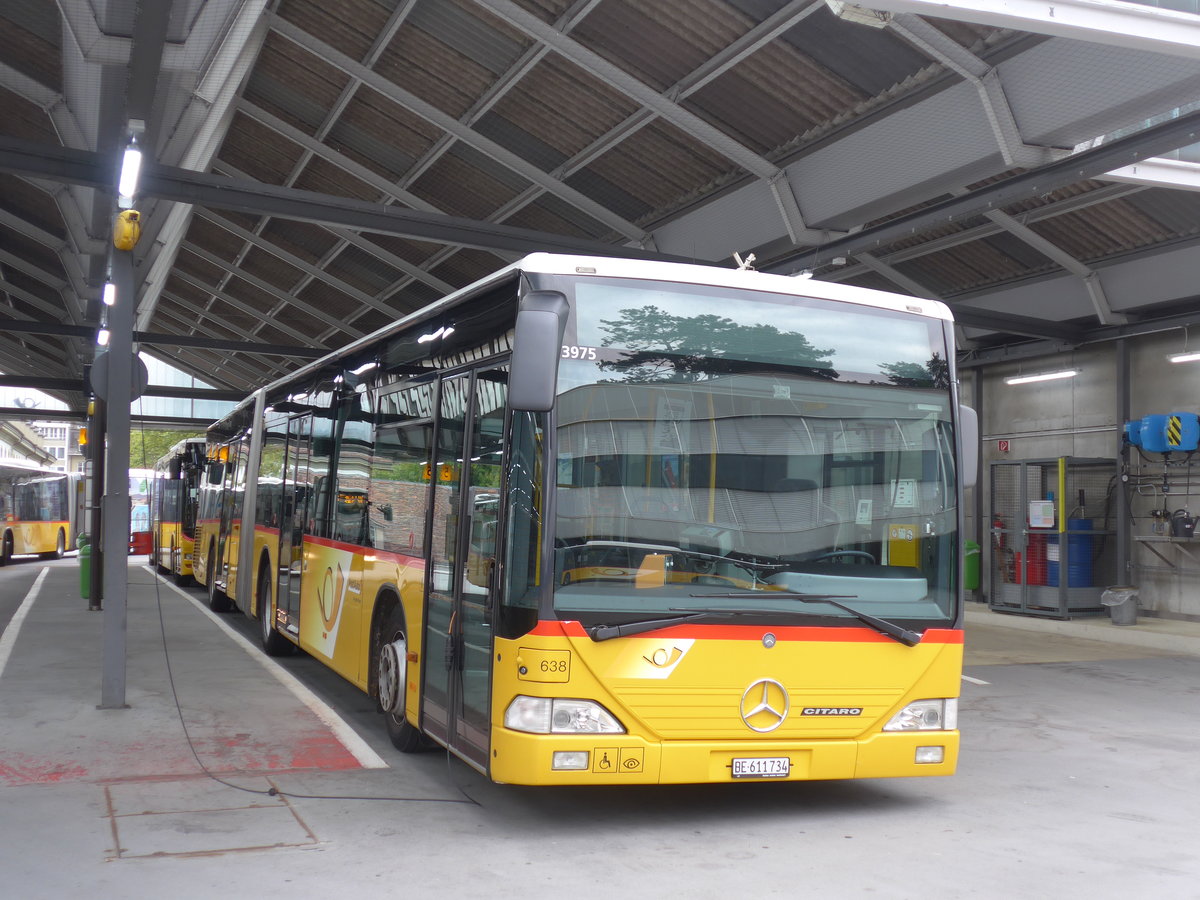 (184'519) - PostAuto Bern - Nr. 638/BE 611'734 - Mercedes am 27. August 2017 in Bern, Postautostation