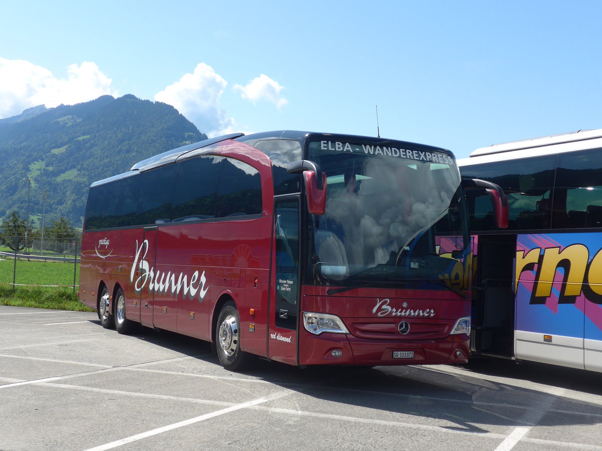 (184'595) - Brunner, Sargans - SG 103'072 - Mercedes am 3. September 2017 in Interlaken, Flugplatz