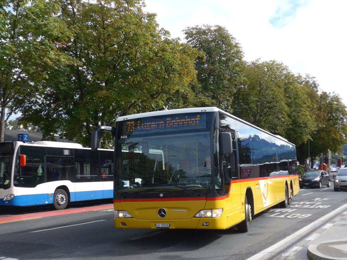 (185'178) - Bucheli, Kriens - Nr. 24/LU 15'010 - Mercedes am 18. September 2017 beim Bahnhof Luzern