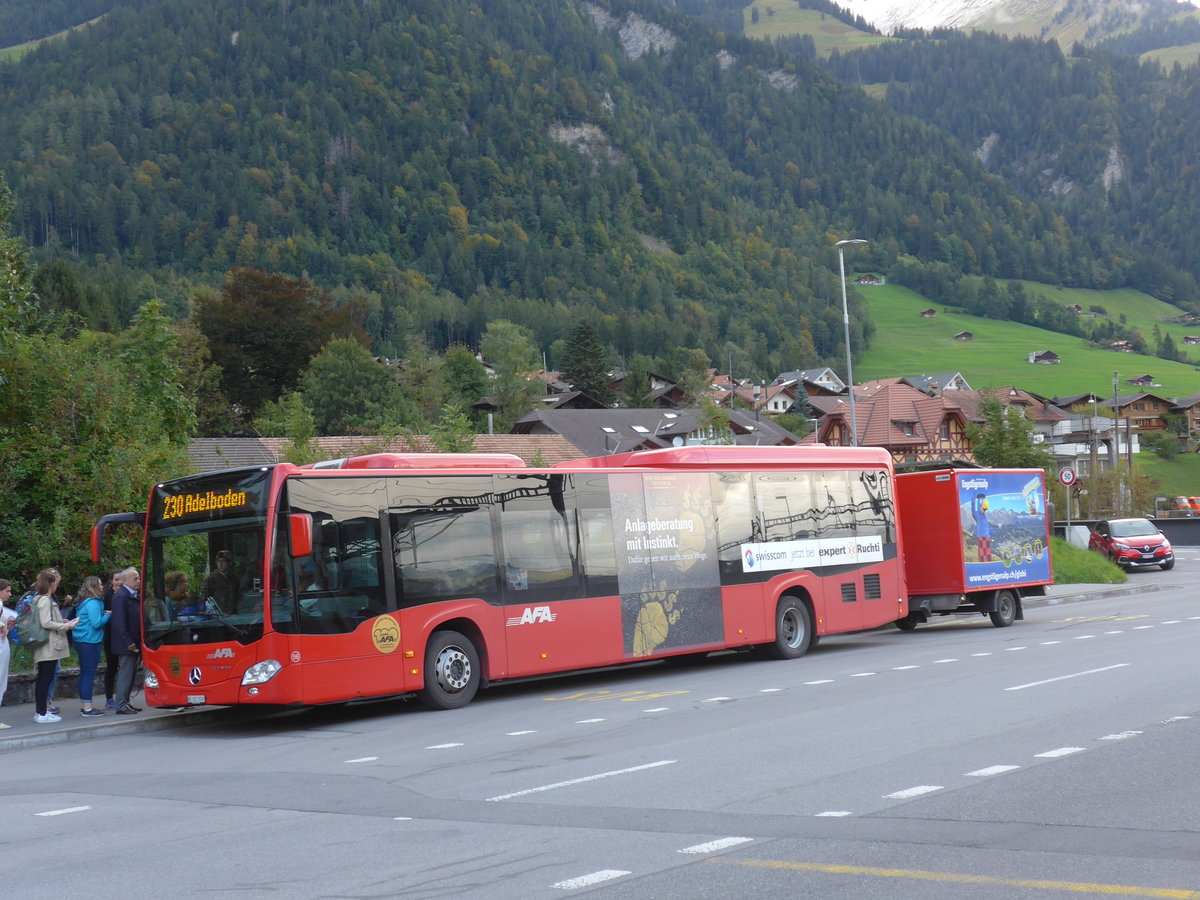 (185'185) - AFA Adelboden - Nr. 96/BE 823'926 - Mercedes am 18. September 2017 beim Bahnhof Frutigen