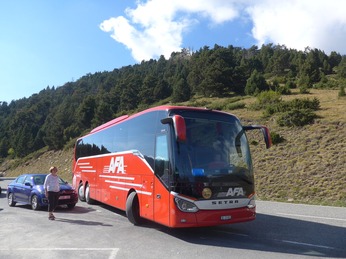 (185'393) - Aus der Schweiz: AFA Adelboden - Nr. 16/BE 21'181 - Setra am 27. September 2017 in Canillo, Roc del Quer