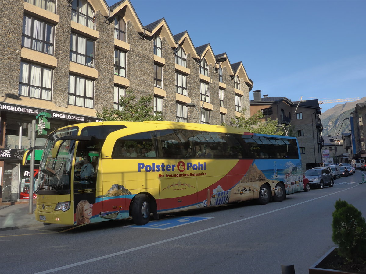 (185'458) - Aus Deutschland: Polster&Pohl, Leipzig - L-PP 4514 - Mercedes am 28. September 2017 in La Massana, Les Entrades