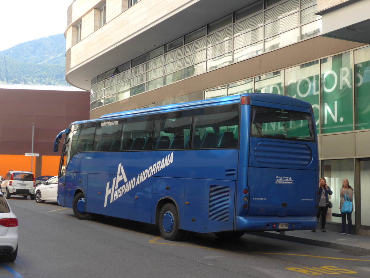 (185'499) - Hispano Andorrana, Andorra la Vella - G1310 - Noge am 28. September 2017 in Andorra la Vella, Consell d'Europa