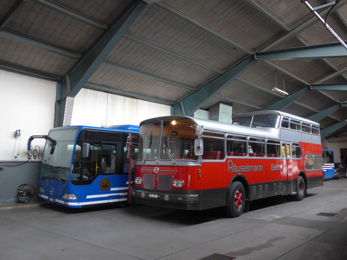 (185'817) - Huselmann, Bern - Nr. 26/BE 9475 - FBW/Vetter-R&J Anderthalbdecker (ex AFA Adelboden Nr. 9) am 8. Oktober 2017 in Adelboden, Busstation