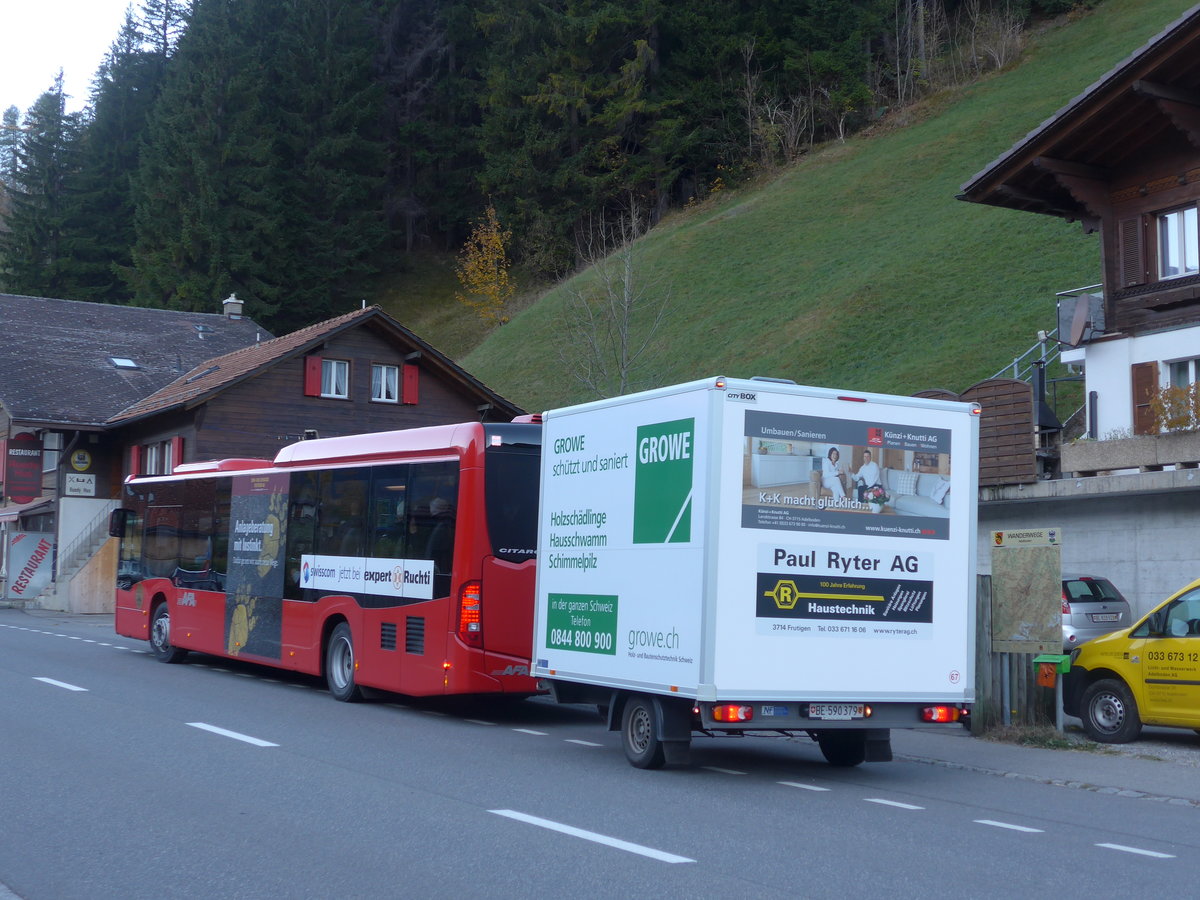 (185'820) - AFA Adelboden - Nr. 95/BE 26'774 - Mercedes am 15. Oktober 2017 in Adelboden, Margeli