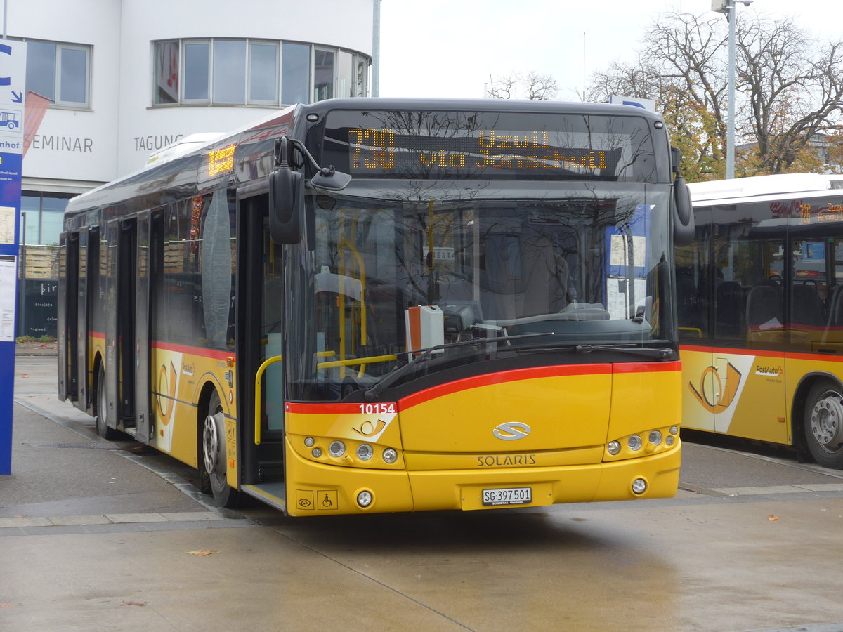 (186'147) - Schmidt, Oberbren - SG 397'501 - Solaris am 27. Oktober 2017 beim Bahnhof Wil