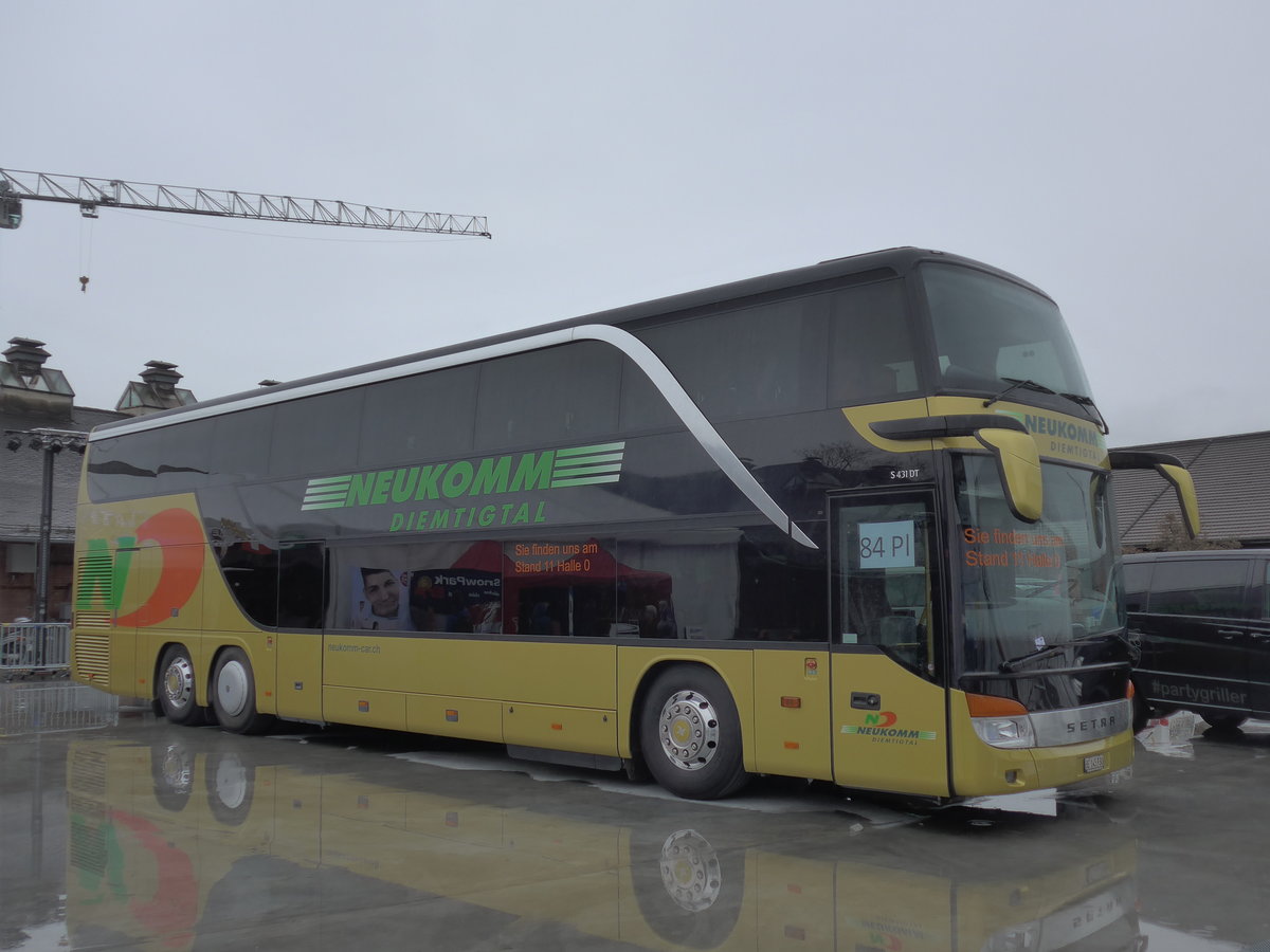 (186'255) - Neukomm, Horboden - BE 145'930 - Setra am 5. November 2017 in Thun, Expo