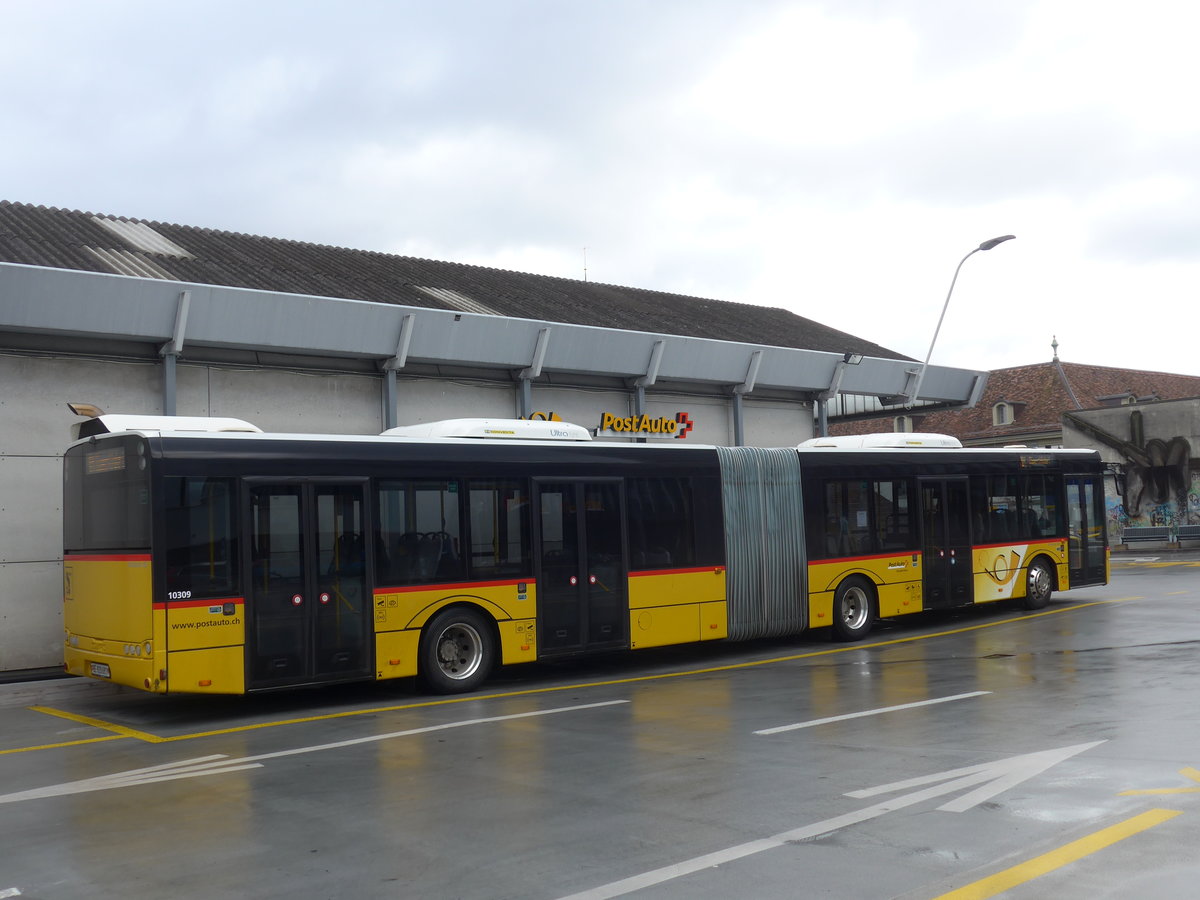 (186'553) - PostAuto Bern - Nr. 681/BE 820'681 - Solaris am 19. November 2017 in Bern, Postautostation