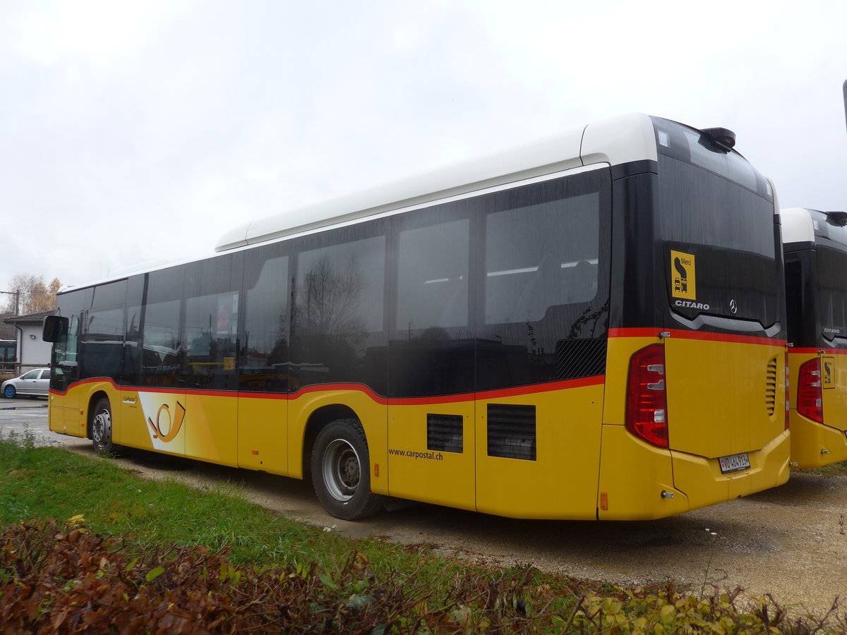 (186'663) - CarPostal Ouest - VD 464'913 - Mercedes am 25. November 2017 in Yverdon, Garage