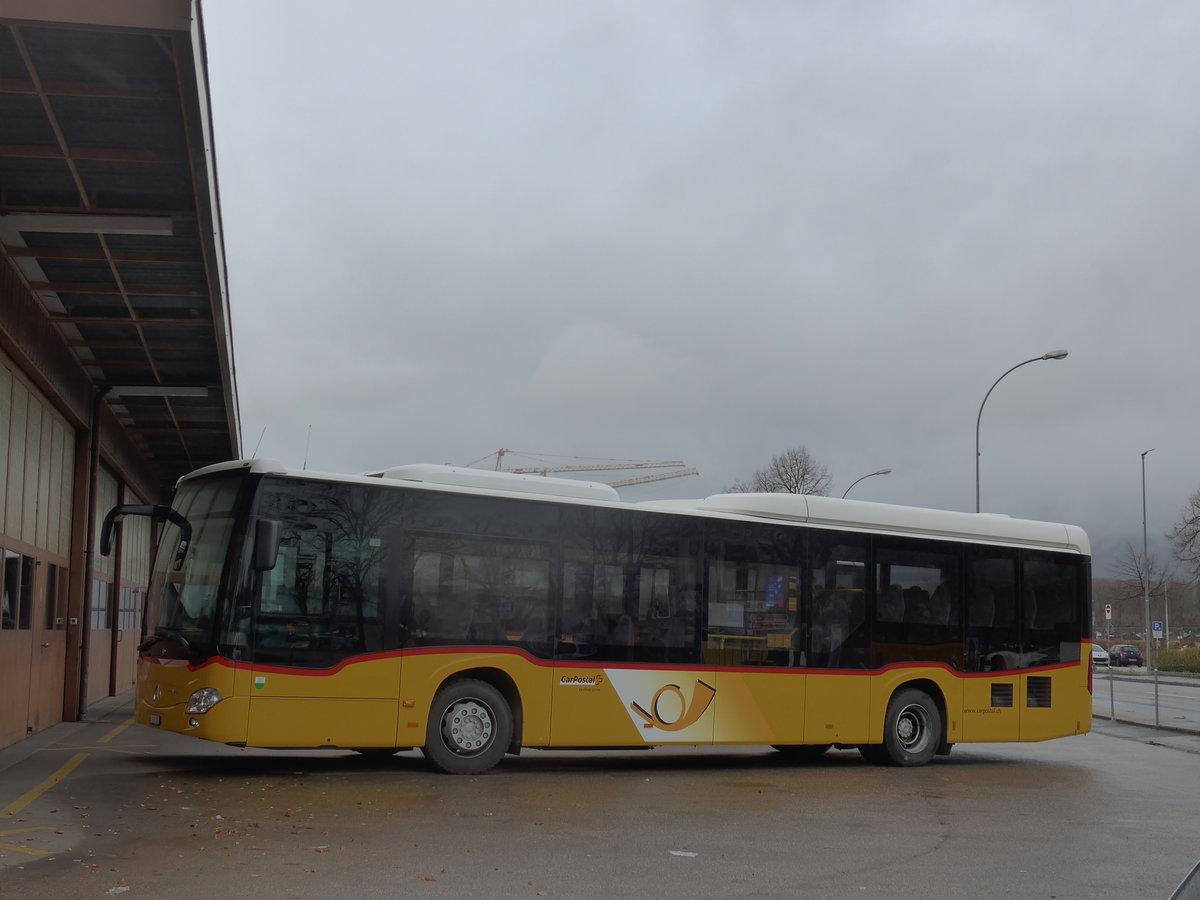 (186'669) - CarPostal Ouest - VD 615'808 - Mercedes am 25. November 2017 in Yverdon, Garage