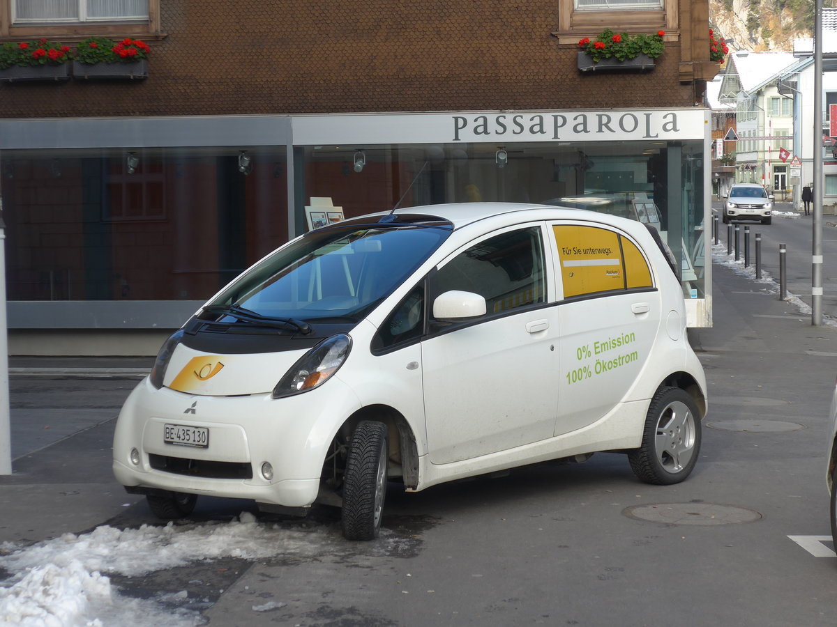 (186'772) - PostAuto Bern - BE 435'130 - Mitsubishi am 3. Dezember 2017 in Interlaken, Post