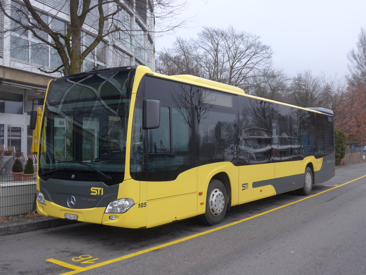 (187'348) - STI Thun - Nr. 185/BE 804'185 - Mercedes am 25. Dezember 2017 bei der Schifflndte Thun