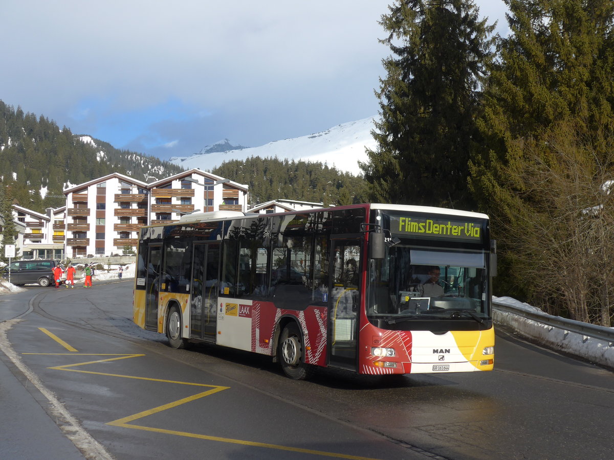 (187'361) - Stuppan, Flims - GR 161'644 - MAN/Gppel am 26. Dezember 2017 in Laax, Bergbahnen