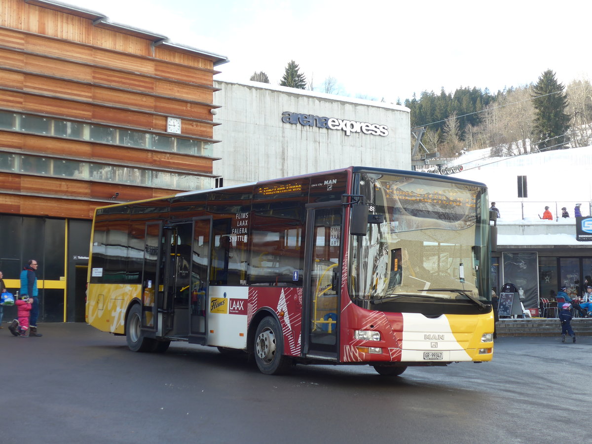 (187'389) - Stuppan, Flims - GR 99'347 - MAN/Gppel am 26. Dezember 2017 in Flims, Bergbahnen