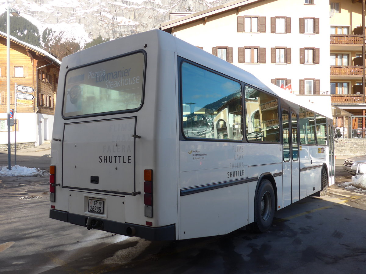 (187'404) - Stuppan, Flims - GR 26'235 - NAW/Hess (ex Thni, Flims) am 26. Dezember 2017 in Flims, Post