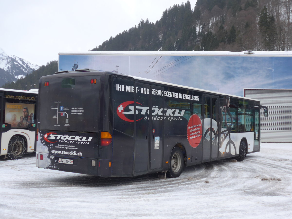 (187'630) - EAB Engelberg - Nr. 1/OW 10'195 - Mercedes (ex TC La Chaux-de-Fonds Nr. 214) am 2. Januar 2018 in Engelberg, Titlisbahnen