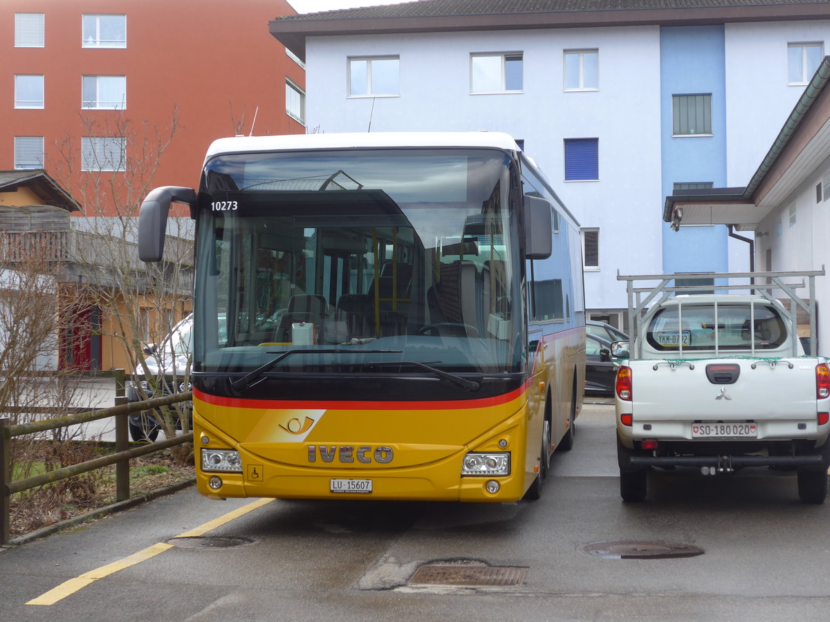 (187'652) - Schnider, Schpfheim - LU 15'607 - Iveco am 2. Januar 2018 in Schpfheim, Garage