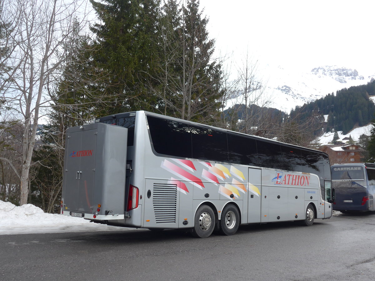 (187'752) - Lathion, Sion - Nr. 32/VS 12'892 - Van Hool am 7. Januar 2018 in Adelboden, ASB