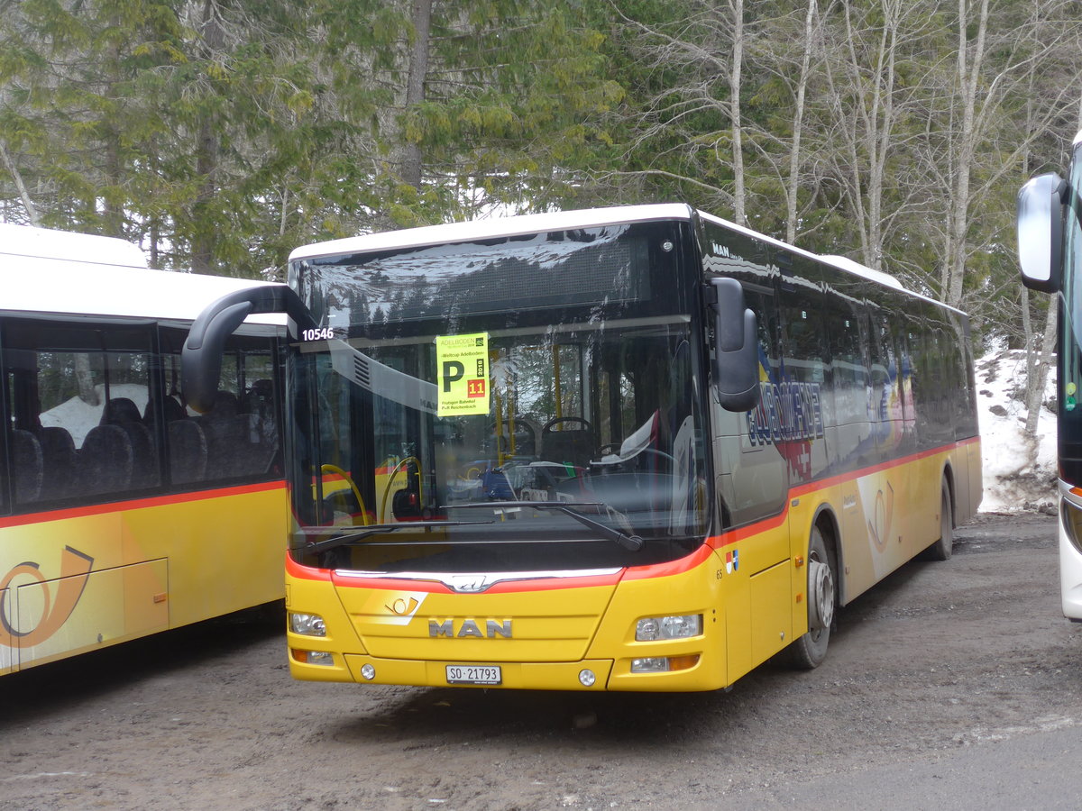 (187'809) - Wyss, Boningen - Nr. 65/SO 21'793 - MAN am 7. Januar 2018 in Adelboden, Unter dem Birg