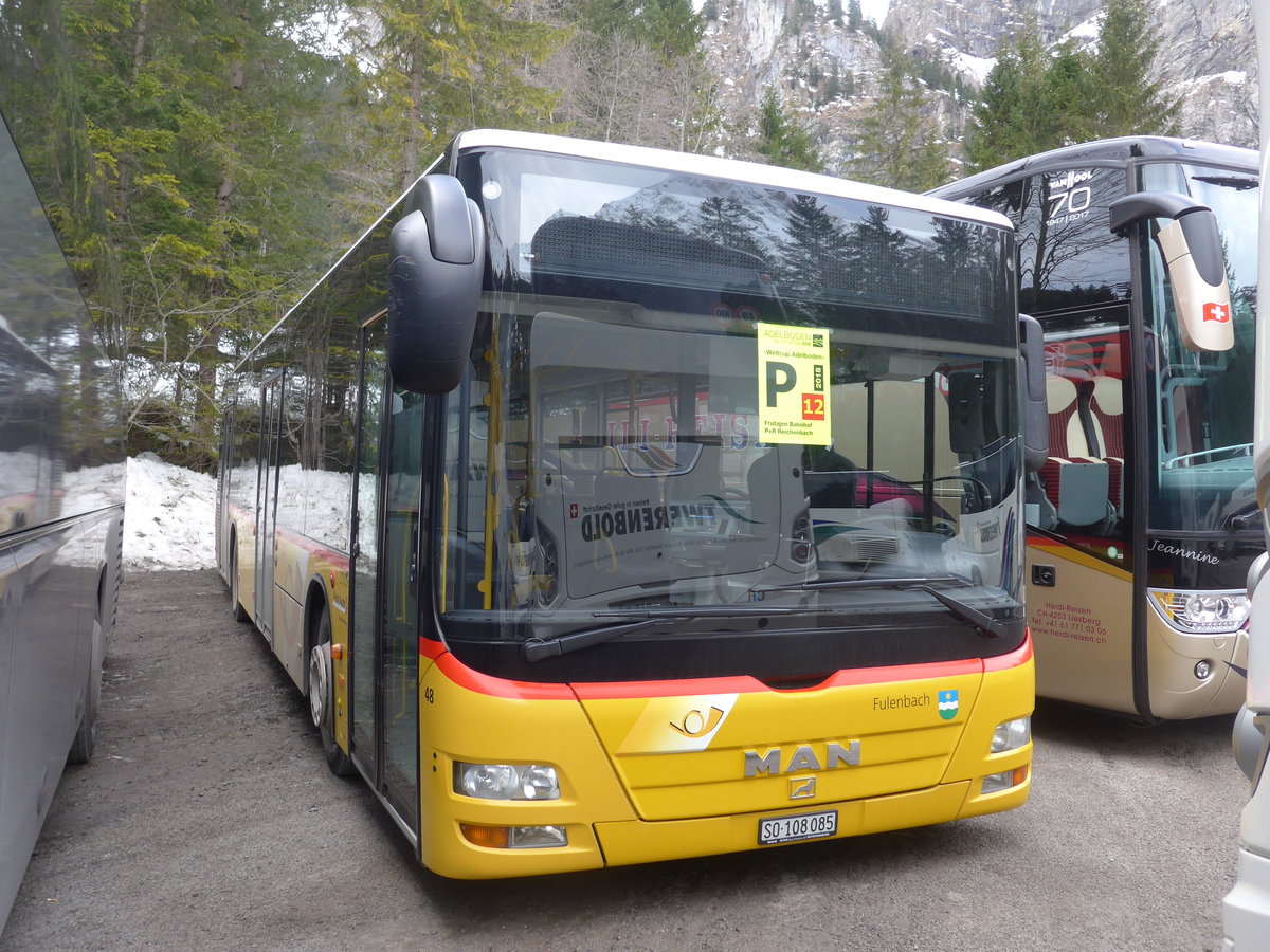 (187'829) - Wyss, Boningen - Nr. 48/SO 108'085 - MAN am 7. Januar 2018 in Adelboden, Unter dem Birg