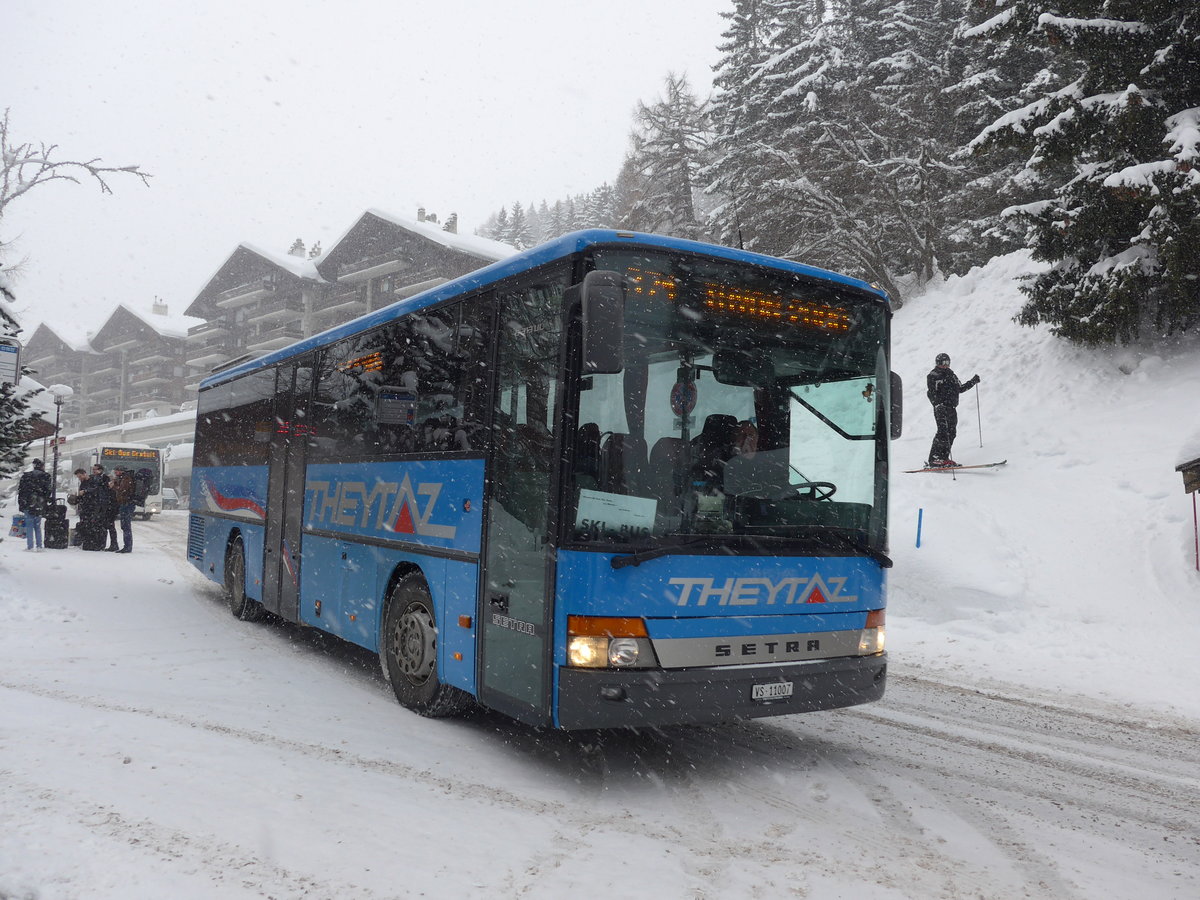 (188'044) - Theytaz, Sion - VS 11'007 - Setra am 20. Januar 2018 in Les Collons, Office Tourisme