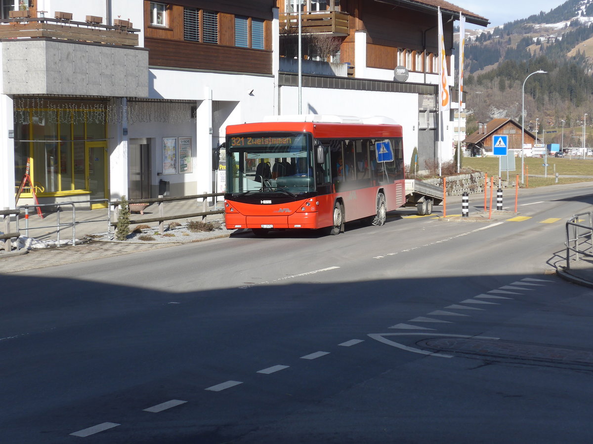 (188'072) - AFA Adelboden - Nr. 39/BE 25'753 - Scania/Hess am 28. Januar 2018 in Zweisimmen, Thunstrasse