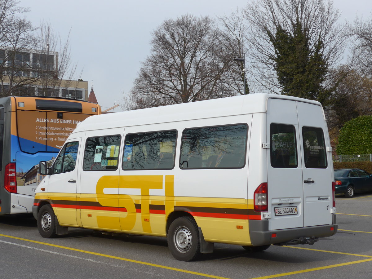 (188'278) - STI Thun - Nr. 1/BE 300'401 - Mercedes am 5. Februar 2018 bei der Schifflndte Thun