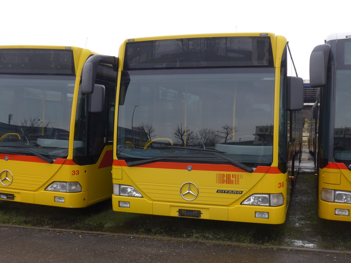 (188'306) - BLT Oberwil - Nr. 38 - Mercedes am 8. Februar 2018 in Frauenfeld, Langdorfstrasse