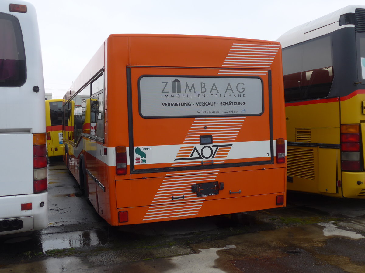 (188'318) - AOT Amriswil - Nr. 4 - Neoplan am 8. Februar 2018 in Frauenfeld, Langdorfstrasse