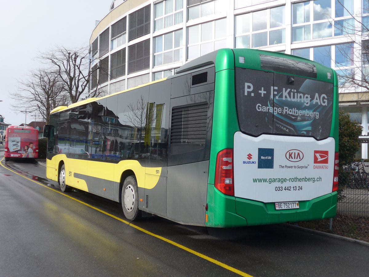 (188'486) - STI Thun - Nr. 177/BE 752'177 - Mercedes am 12. Februar 2018 bei der Schifflndte Thun