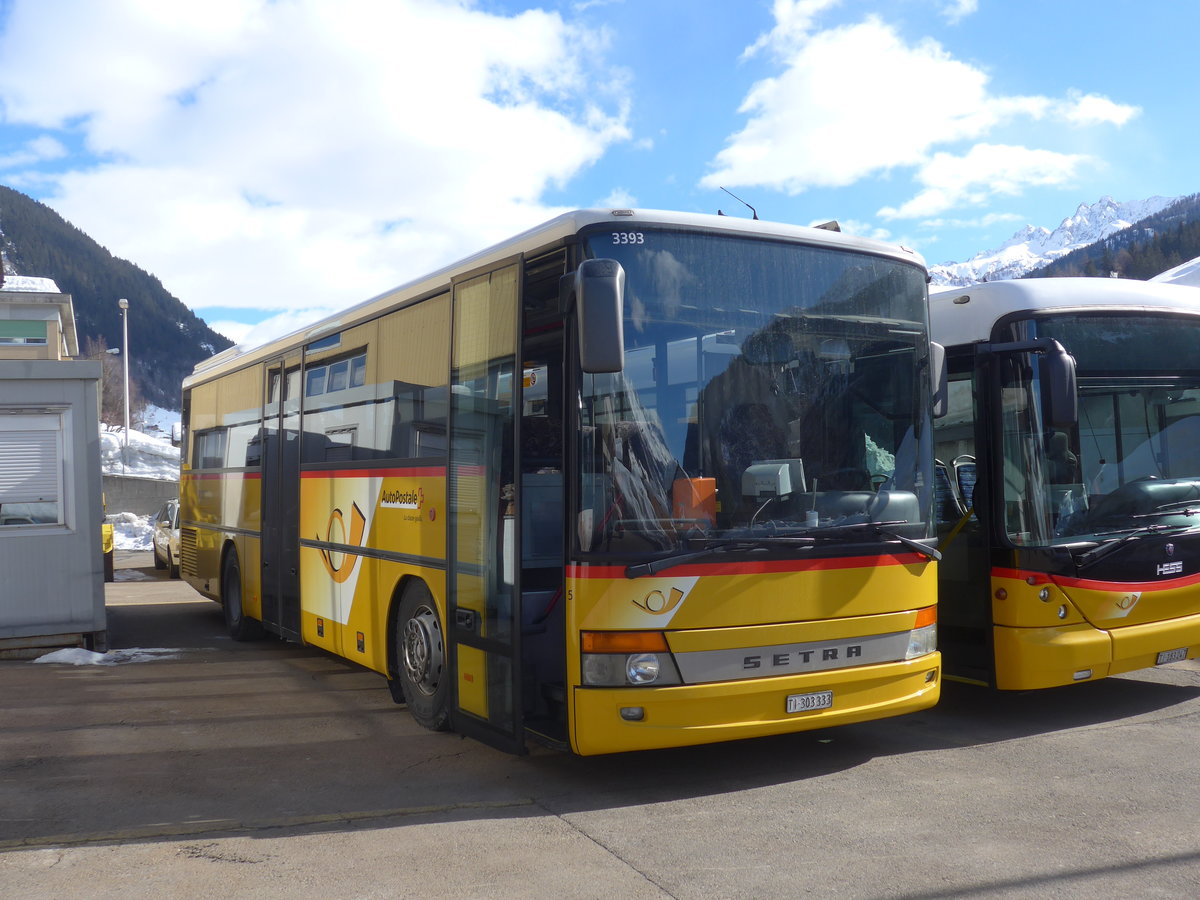 (188'611) - Marchetti, Airolo - Nr. 5/TI 303'333 - Setra am 14. Februar 2018 in Airolo, Garage