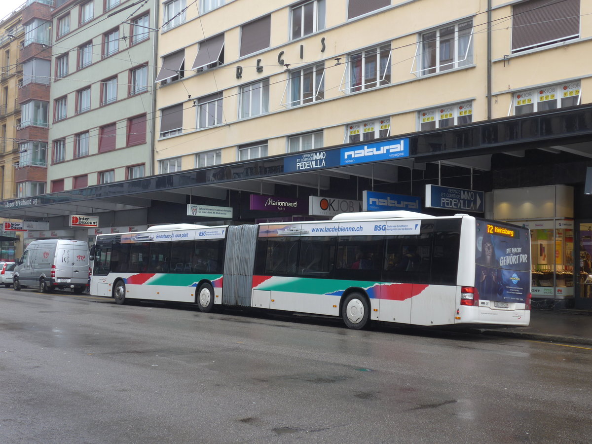 (188'657) - ASm Langenthal - Nr. 48/BE 703'521 - MAN am 15. Februar 2018 beim Bahnhof Biel