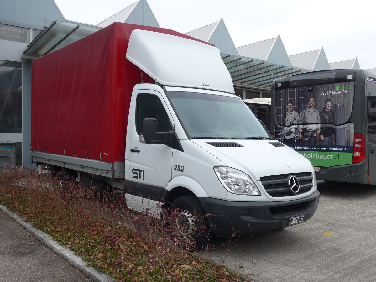 (188'968) - STI Thun - Nr. 252/BE 26'012 - Mercedes am 25. Februar 2018 in Thun, Garage