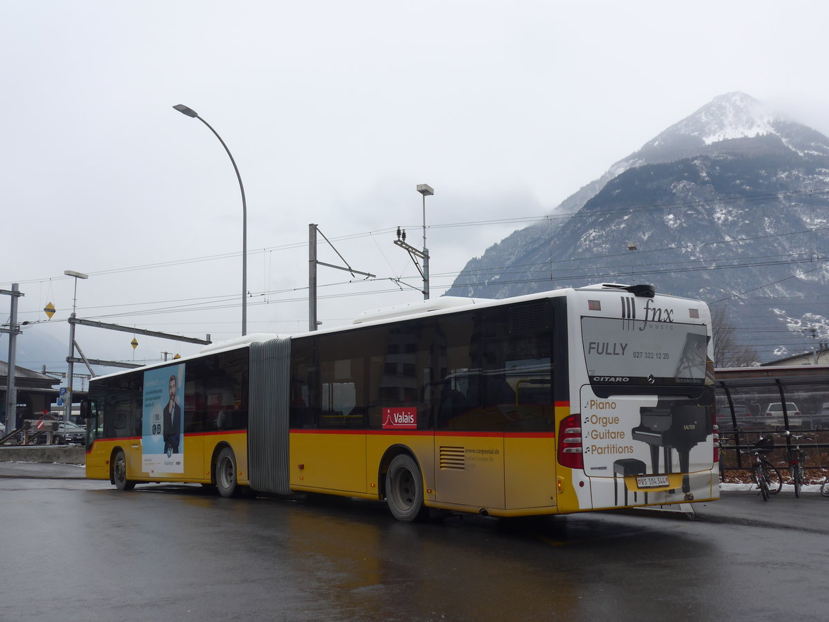 (189'026) - Buchard, Leytron - VS 104'344 - Mercedes am 3. Mrz 2018 beim Bahnhof Martigny