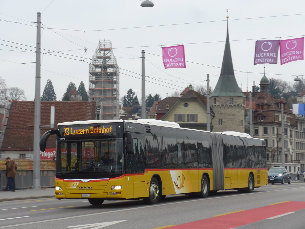 (189'392) - Bucheli, Kriens - Nr. 20/LU 15'527 - MAN am 17. Mrz 2018 in Luzern, Bahnhofbrcke