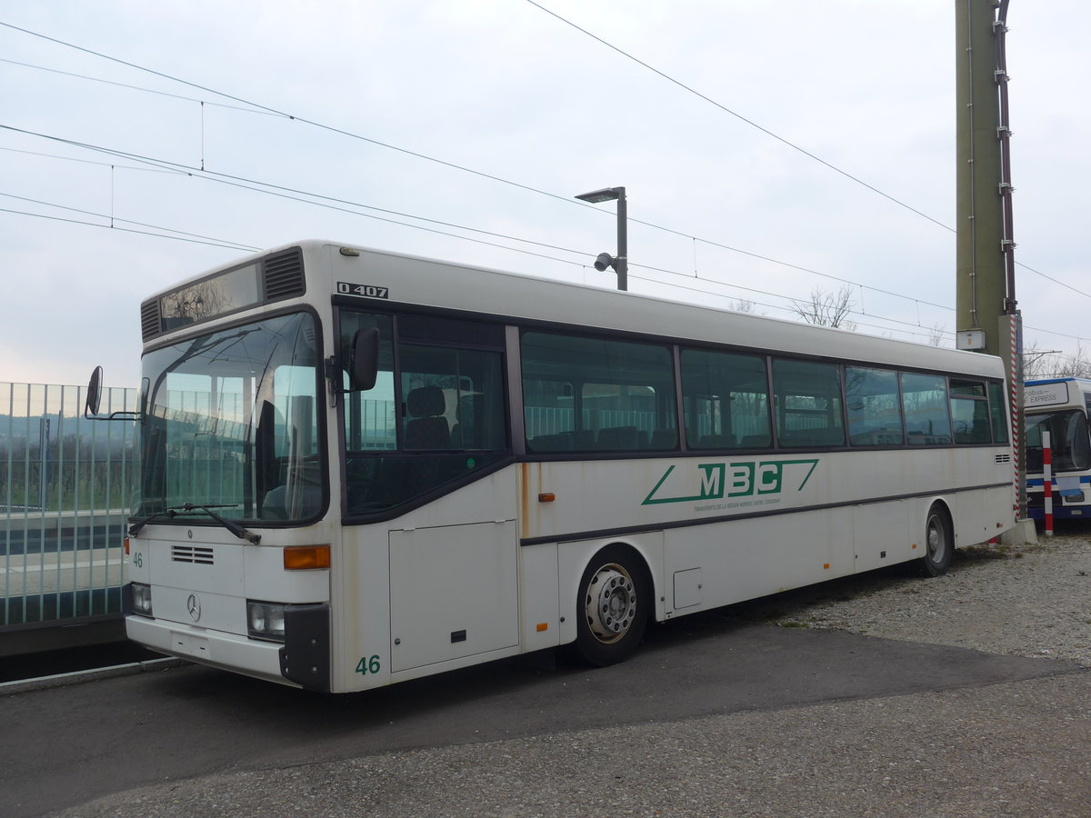 (189'649) - MBC Morges - Nr. 46 - Mercedes am 26. Mrz 2018 beim Bahnhof Bellach