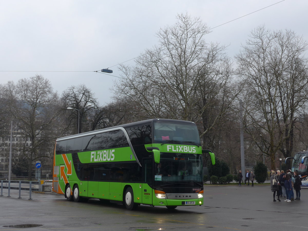 (189'700) - Aus Deutschland: Ubben, Hohenwestedt - RD-UR 34 - Setra am 26. Mrz 2018 in Zrich, Sihlquai