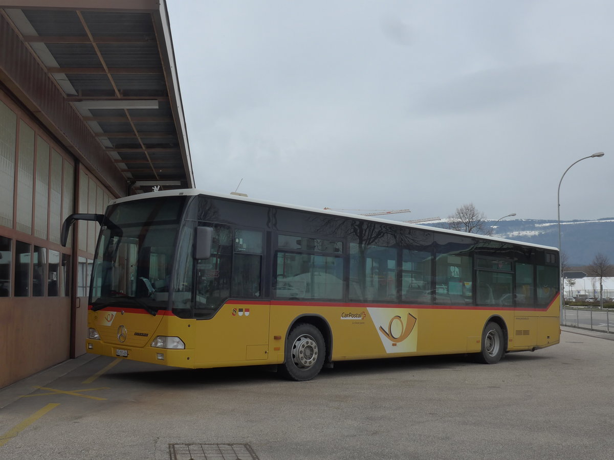 (189'974) - CarPostal Ouest - VD 255'489 - Mercedes am 2. April 2018 in Yverdon, Garage