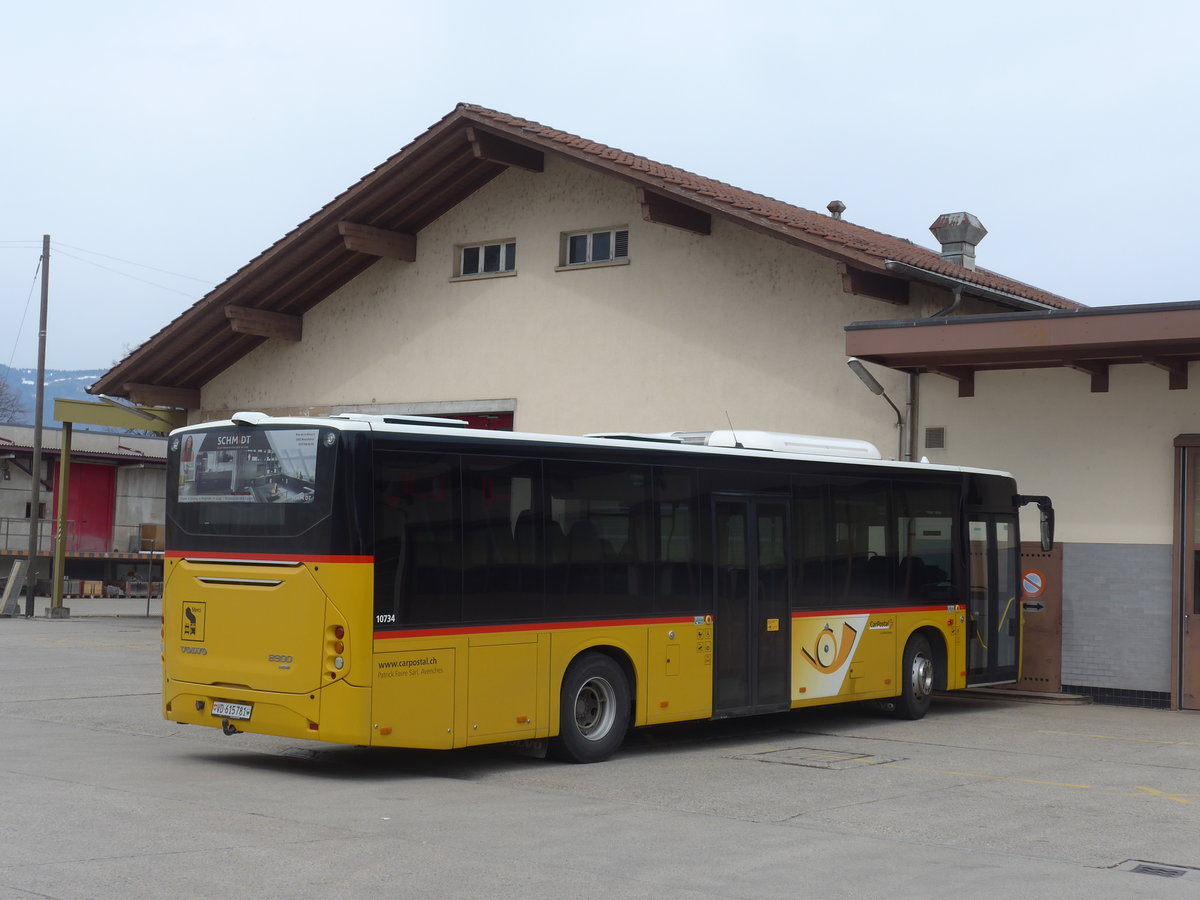 (189'979) - Favre, Avenches - VD 615'781 - Volvo am 2. April 2018 in Yverdon, Postgarage