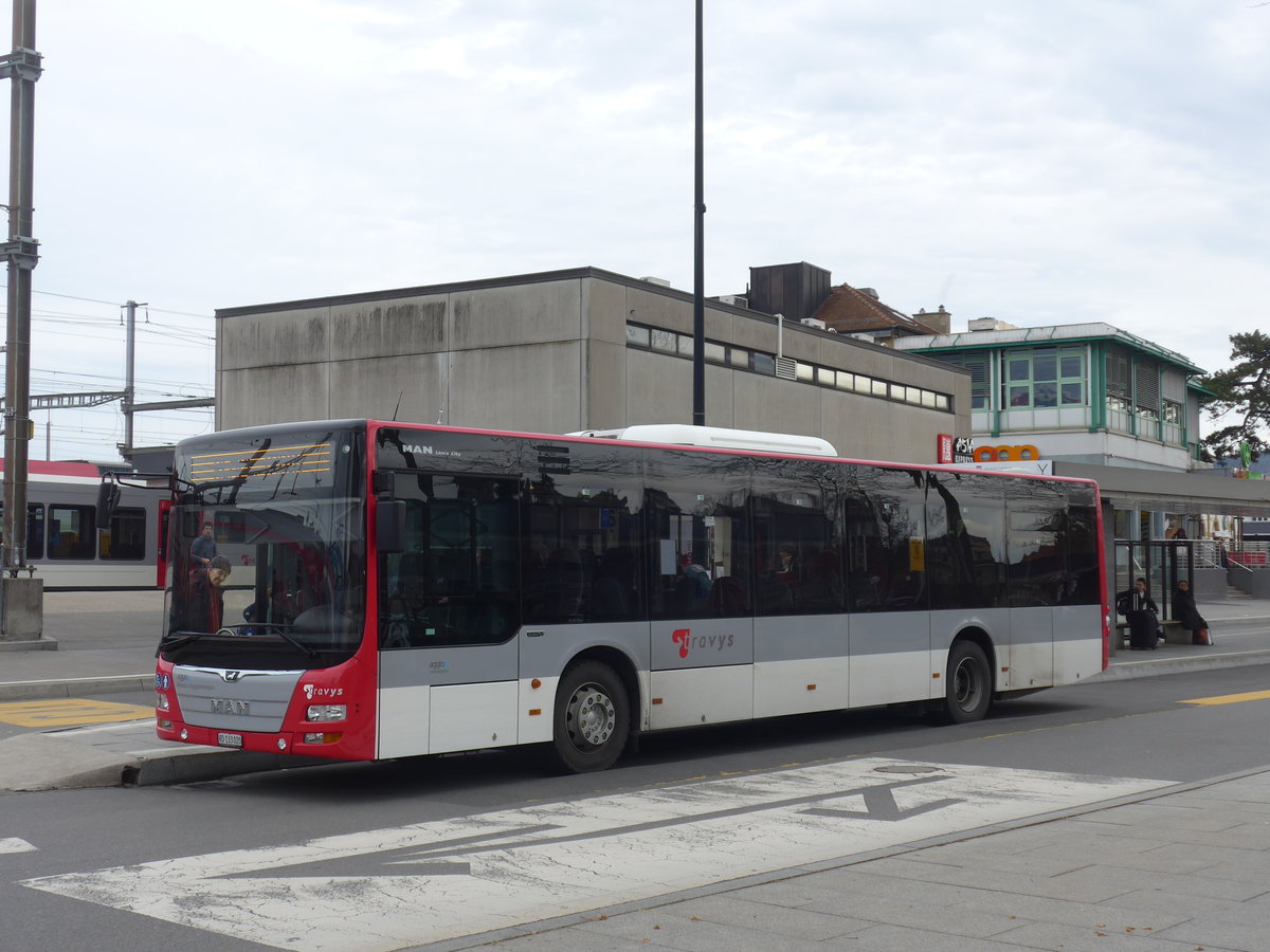 (189'984) - TRAVYS Yverdon - Nr. 228/VD 133'020 - MAN am 2. April 2018 beim Bahnhof Yverdon