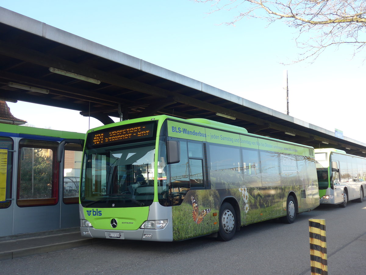 (190'007) - Busland, Burgdorf - Nr. 208/BE 737'208 - Mercedes am 7. April 2018 beim Bahnhof Burgdorf