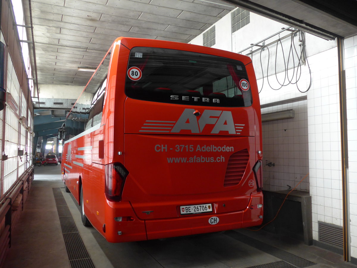 (190'122) - AFA Adelboden - Nr. 25/BE 26'706 - Setra am 14. April 2018 in Adelboden, Busstation