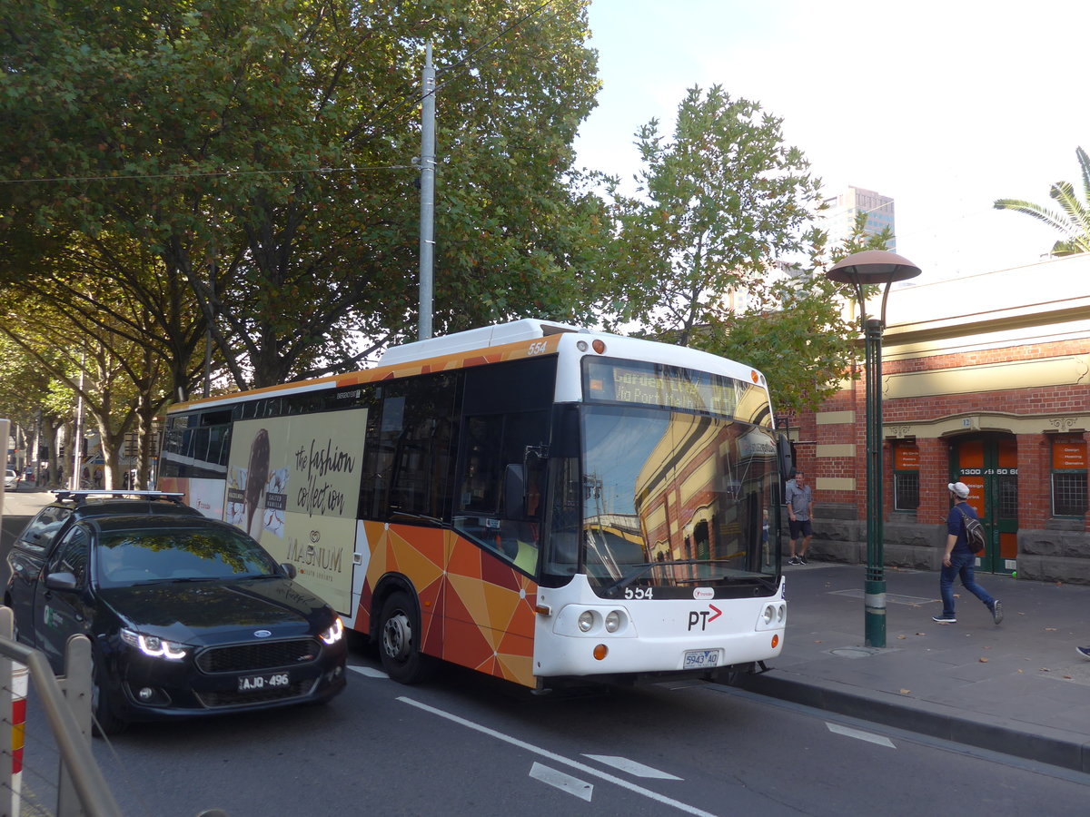 (190'362) - PTV Melbourne - Nr. 554/5943 AO - MAN/costum Coaches am 19. April 2018 in Melbourne